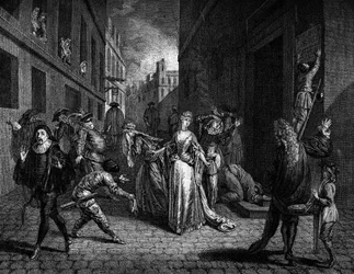 Représentation de la commedia dell