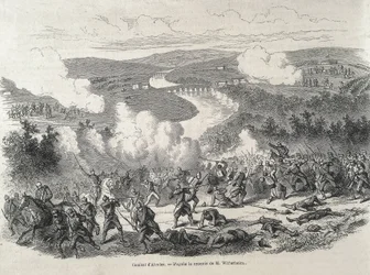 Espagne. Révolution de 1868. Bataille d