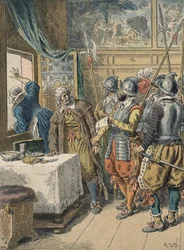 arrestation de Pierre Broussel (1575 - 1654) en 1648 sur ordre d
