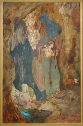 Pandora (peinture sur bois)