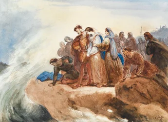 Illustration pour la ballade Der Taucher par Friedrich Schiller