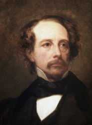 Portrait de Charles Dickens, écrivain britannique (détail)