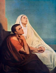 Saint Augustin avec sa mère Sainte Monique