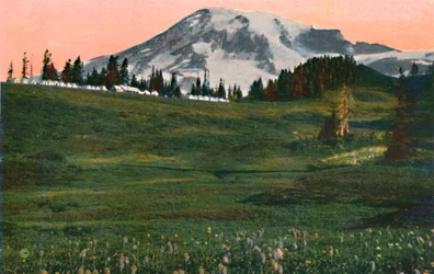 Camp des nuages, Mont Rainier, vers 1916