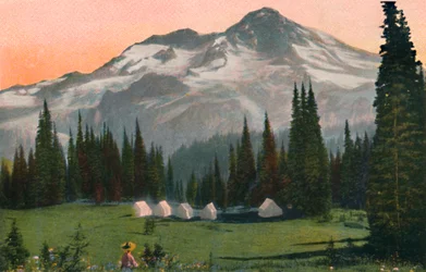 Mont Rainier depuis Indian Henrys, vers 1916