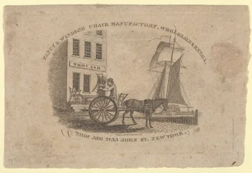 Fancy & Windsor Chair Manufactory, Vente en gros et au détail, Thomas Ash, No. 33 John Street, New York