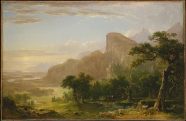 Scène de paysage de "Thanatopsis" (en anglais)