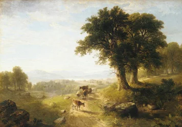 Scène de rivière, 1854