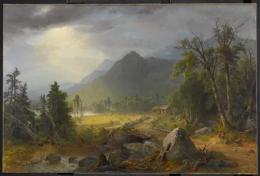 La première récolte dans la nature sauvage, 1855