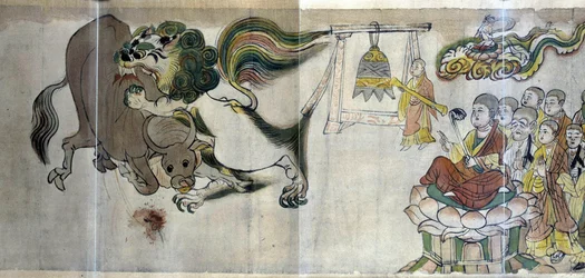 Le triomphe de Sariputra sur les hérétiques