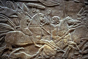 Assurbanipal à la bataille de Til-Tuba, 650-620 av. J.-C.