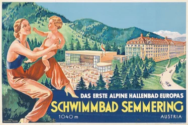 Piscine de Semmering, années 1930
