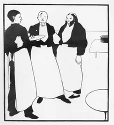 Garçons de café, illustration de 