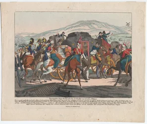 La fuite de Napoléon après la bataille de Waterloo