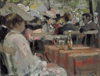 Un restaurant de jardin, 1906