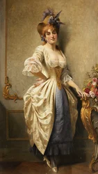Une jeune beauté, 1884