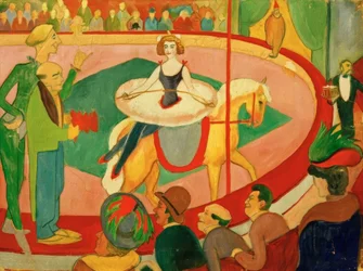 Tableau de cirque I : Écuyère