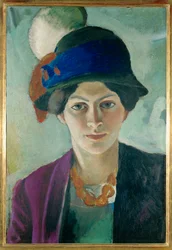 Elisabeth mit Hut (peinture sur toile)