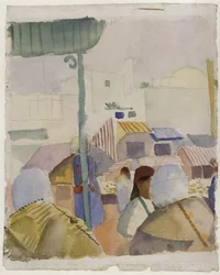 Marché à Tunis II, 1914