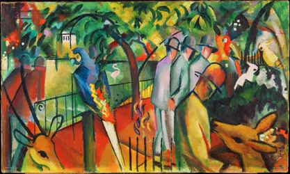 Jardin zoologique I (peinture sur toile)