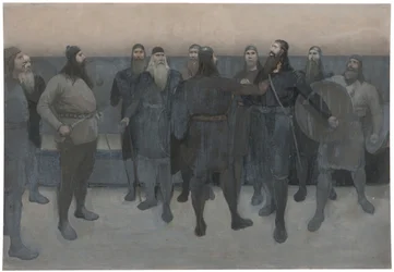 Illustration tirée de la « Saga de Njal »