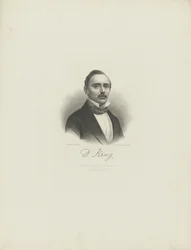 Portrait du pianiste et compositeur Diederich Krug 1821-1880, vers 1850