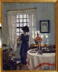 Jeune femme à la fenêtre