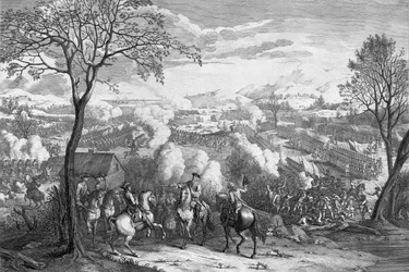La bataille de Culloden le 16 avril 1746, gravée par Luke Sullivan, vers 1746
