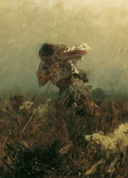 Garçon poursuivi par des chiens
