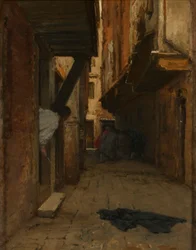 Combat de rue dans une ruelle vénitienne