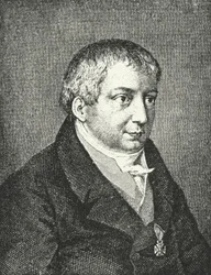 Friedrich Schlegel, poète allemand (gravure)
