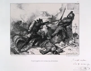 Combat au corps à corps, Siège de Paris, Guerre franco-prussienne, 1870 1871
