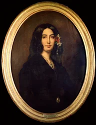Portrait de George Sand (Aurore Dupin, Baronne Dudevant) (1804-1876) en 1832.