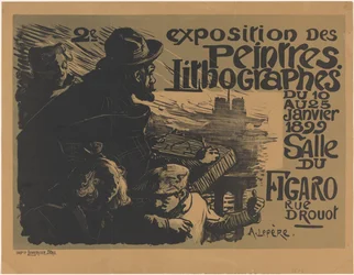 Affiche pour la deuxième exposition des peintres lithographes