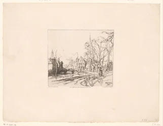 Vue du pont du Béguinage à Bruges