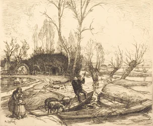 Au marais inondé - Le berger, 1911