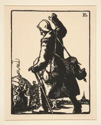 Le permissionnaire, de La Guerre de 1914, première série, no.16