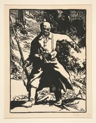 Le soldat prussien, de La Guerre de 1914, première série, no. 10