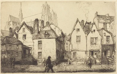 Vieilles maisons à Amiens, 1907