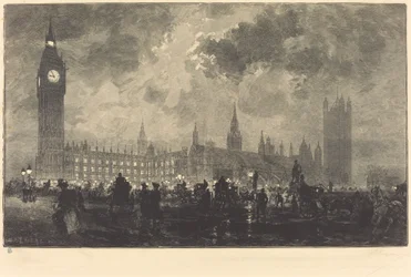 Le parlement à 9 heures du soir - Londres