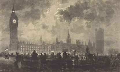 Le parlement à 9 heures du soir - Londres