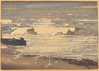 Les lames déferlent, marée de septembre 1901