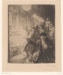 Scène de rue dans la Nes