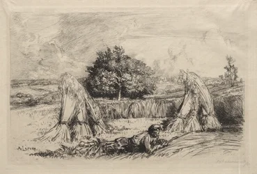 Gerbes de seigle, Crèvecœur
