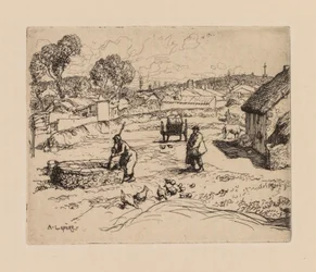 Auguste Lepère : La Masure (Vendée)