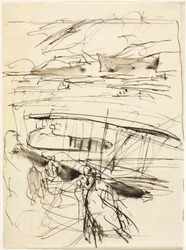 Avions reposant sur le terrain (verso)