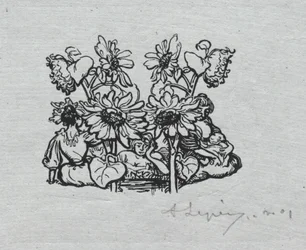Almanach de Paris, 1897: Cul-de-lampe, Été