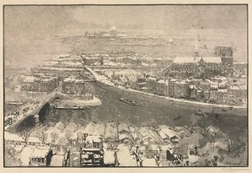 Paris sous la neige, 1890