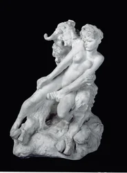 Faune et nymphe, vers 1886