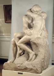 Le Baiser. Sculpture en marbre par Auguste Rodin (1840-1917)